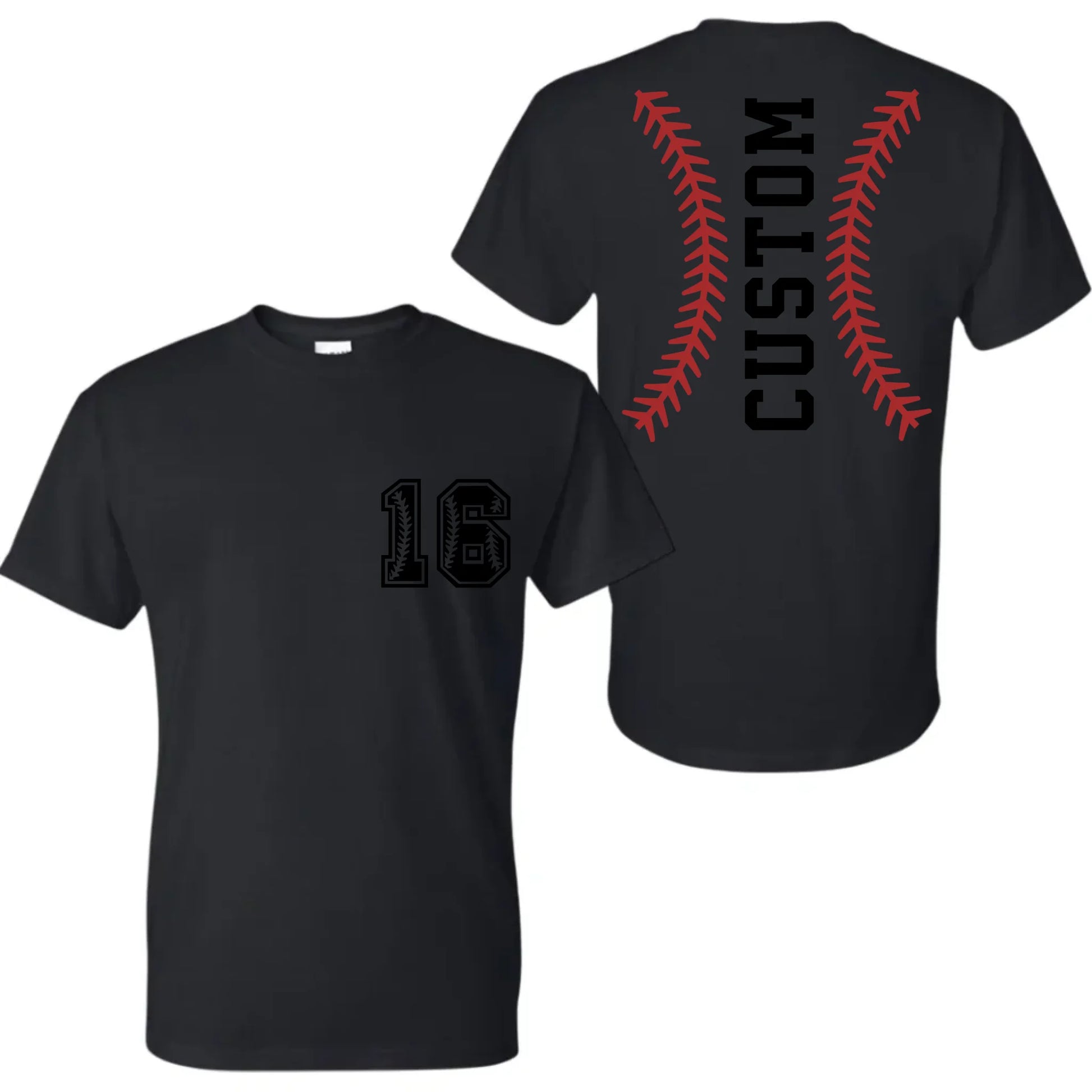 black t-shirt mk