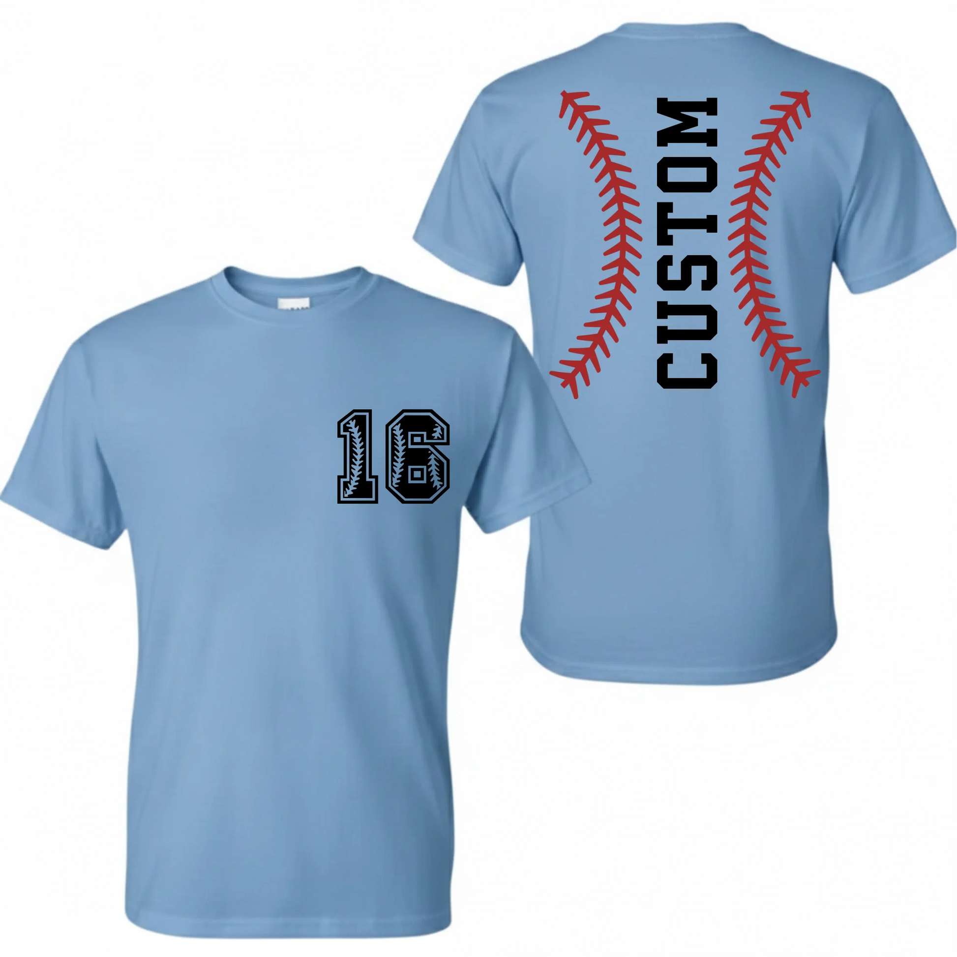 Light Blue Cotton T-Shirt