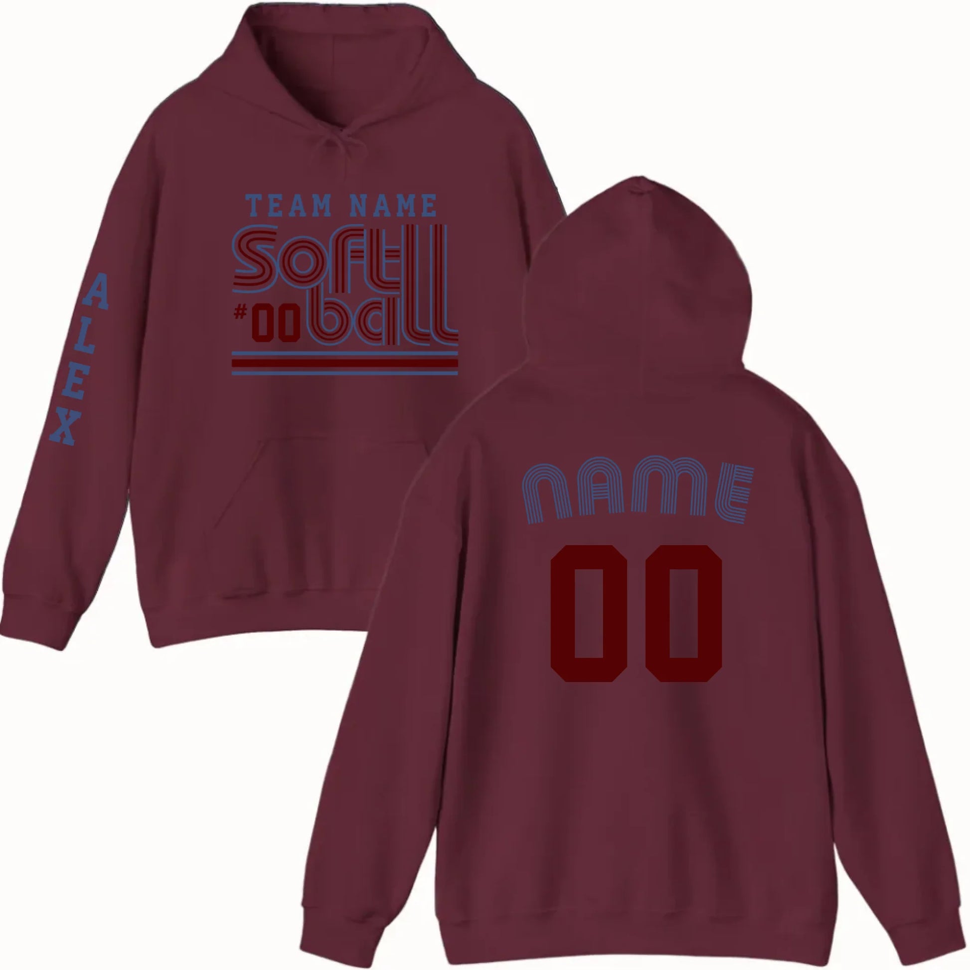 New Hoodie-Maroon