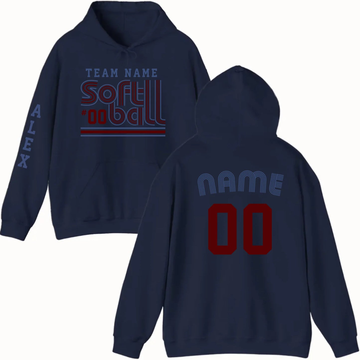 New Hoodie-navy