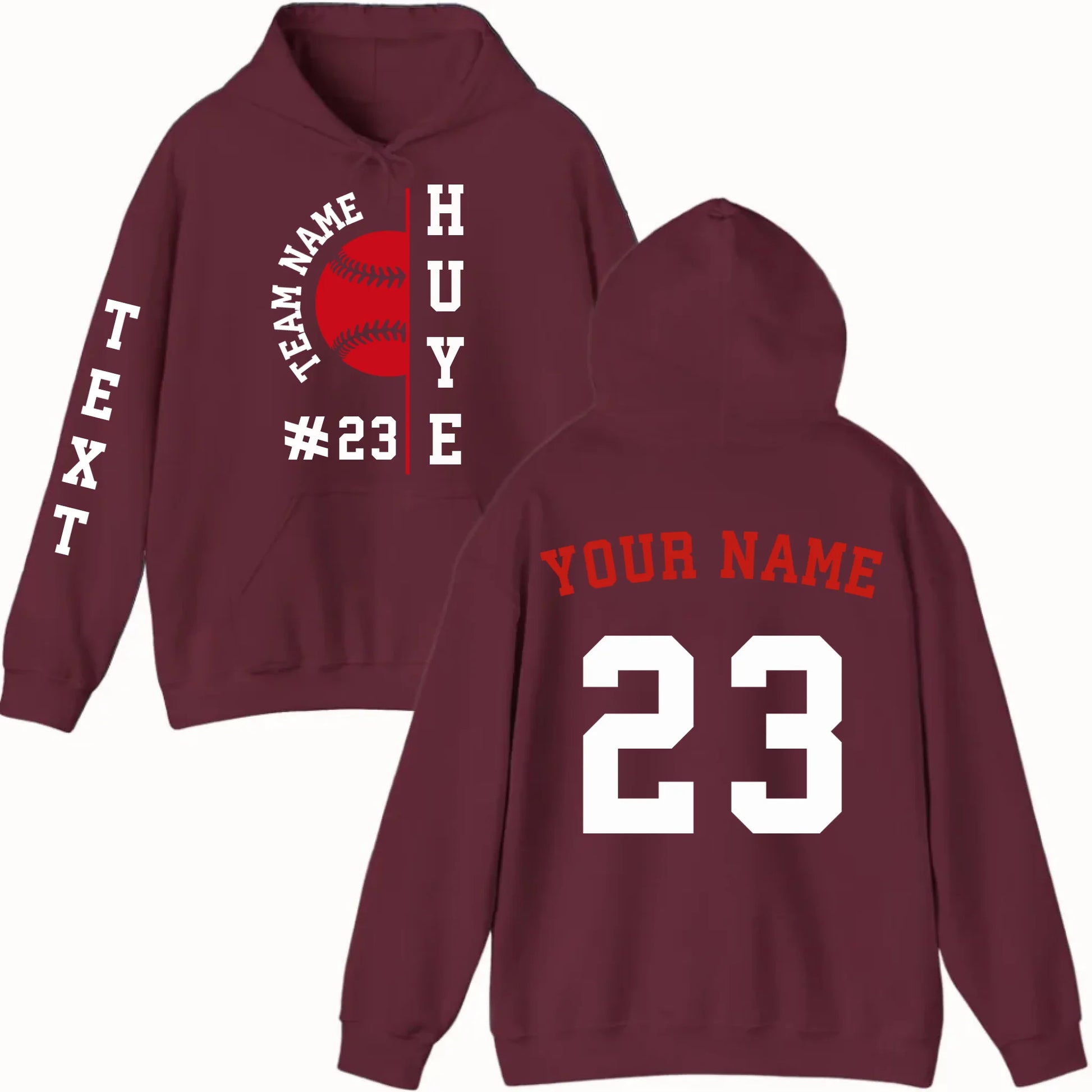 New Hoodie-Maroon