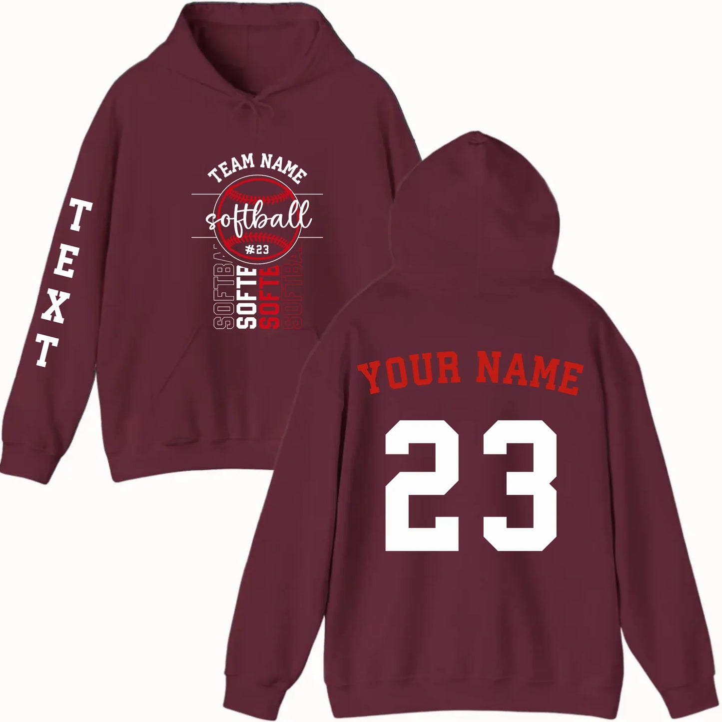 New Hoodie-Maroon