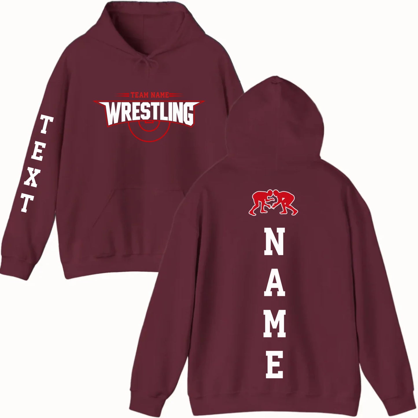 New Hoodie-Maroon