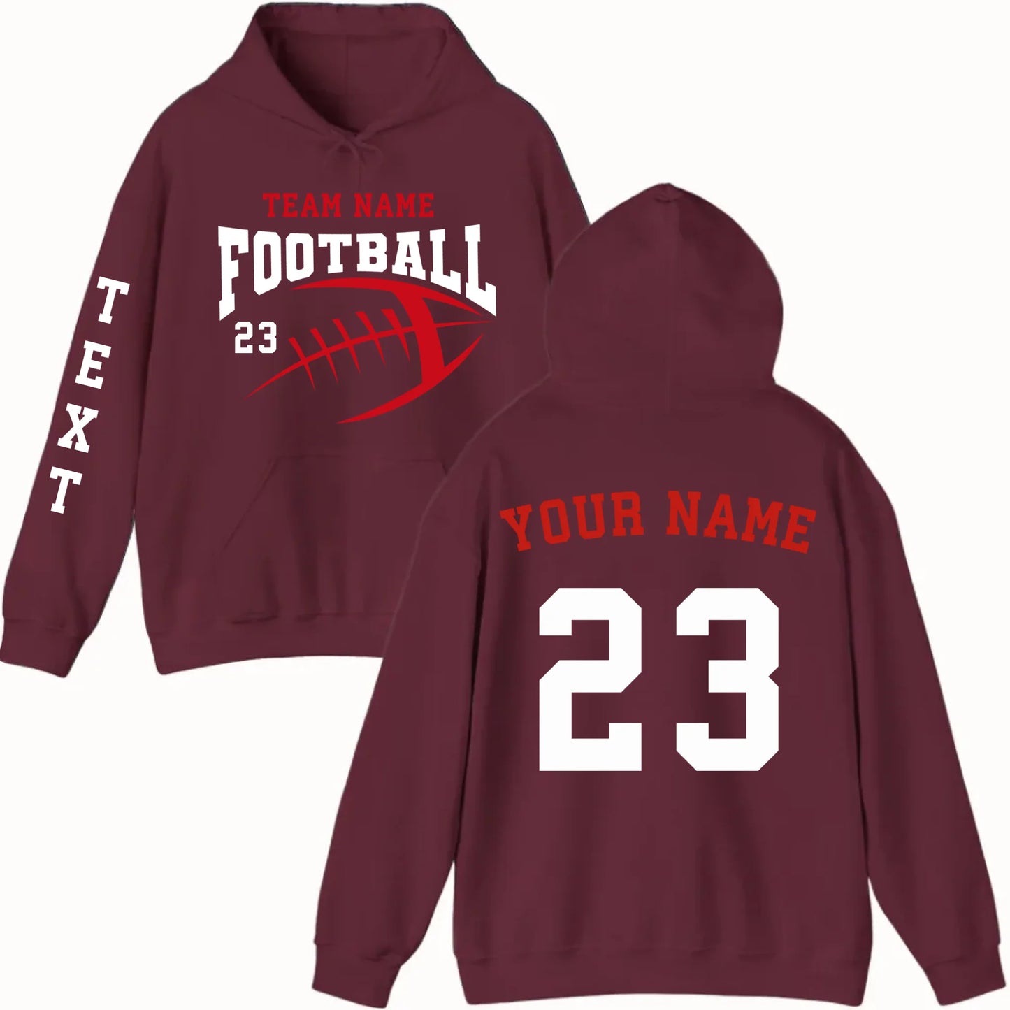 New Hoodie-Maroon