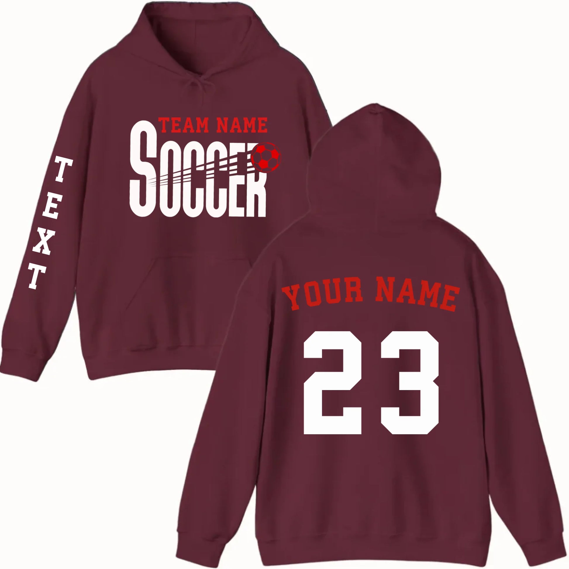 New Hoodie-Maroon