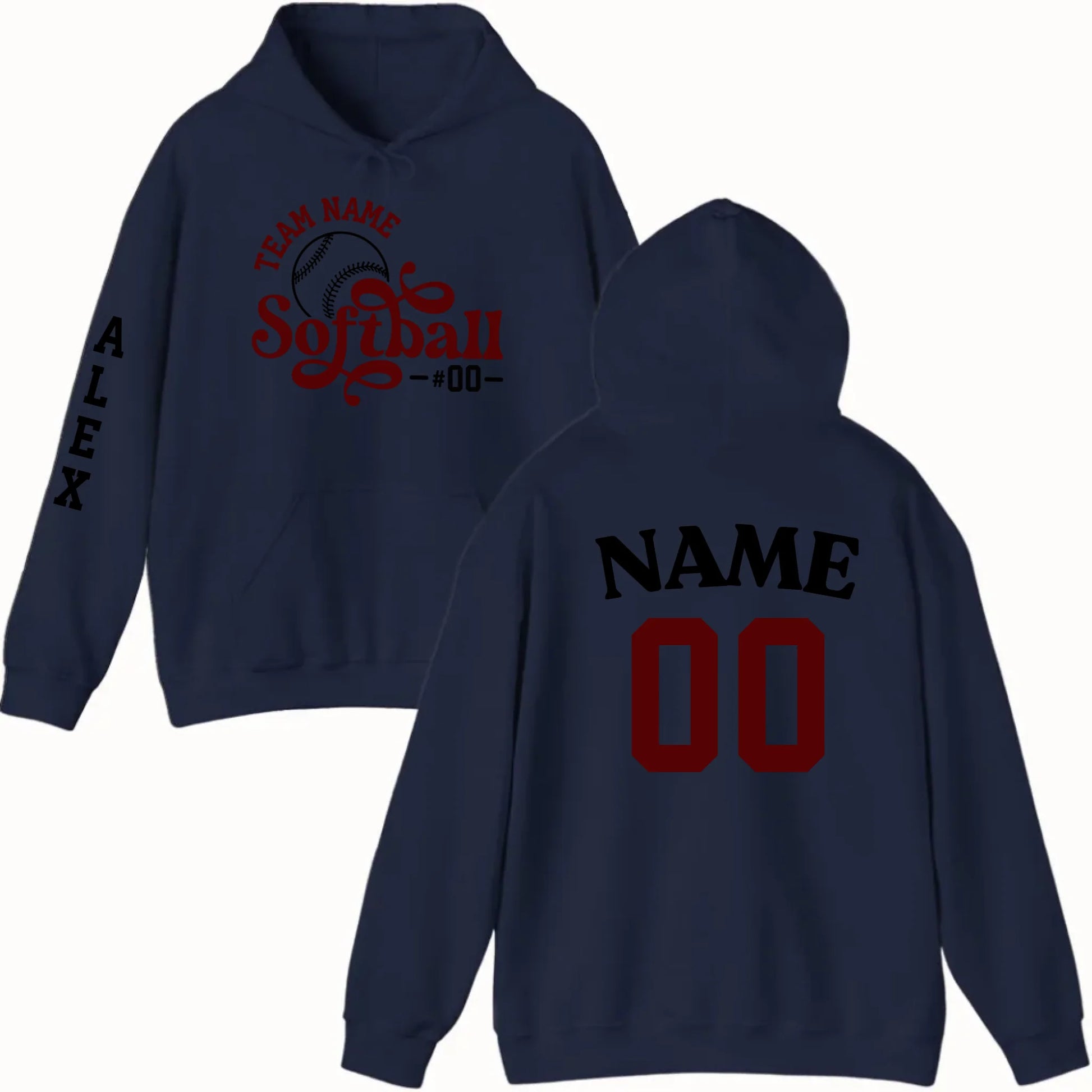 New Hoodie-navy