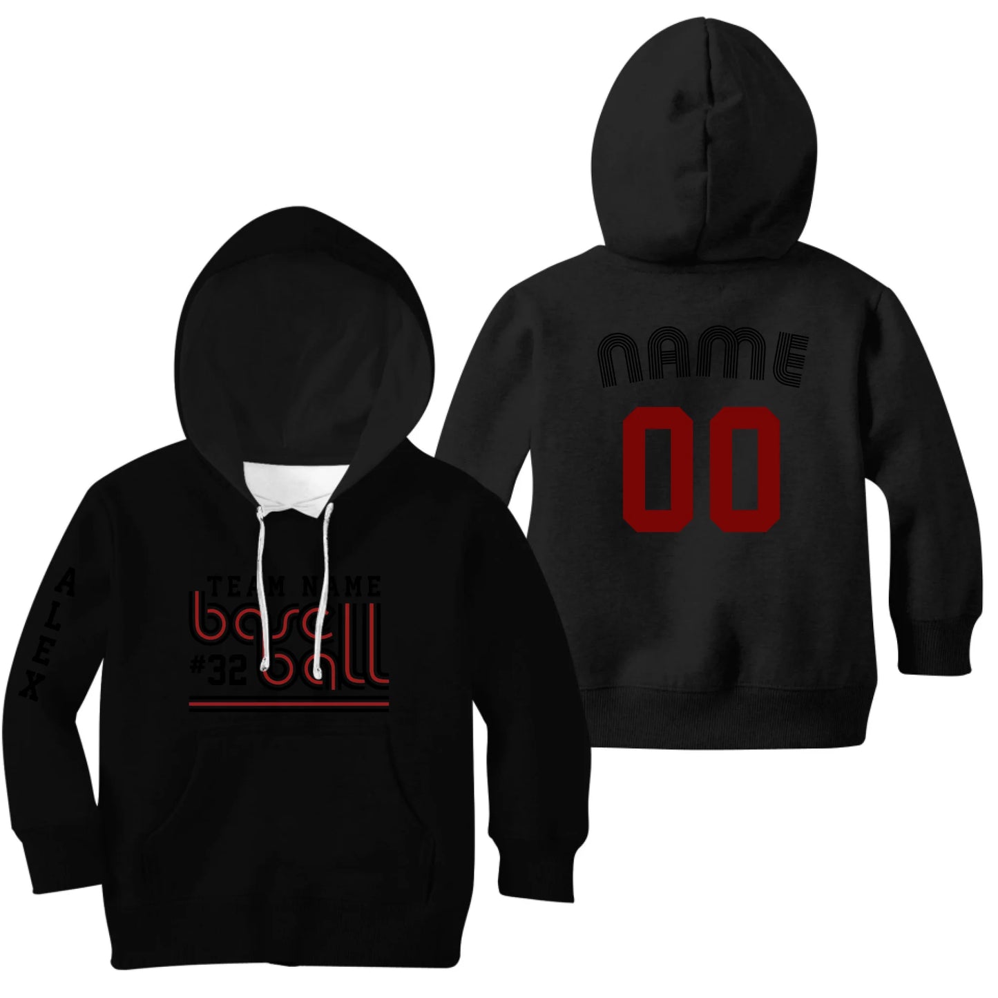 Kids Black Hoodie
