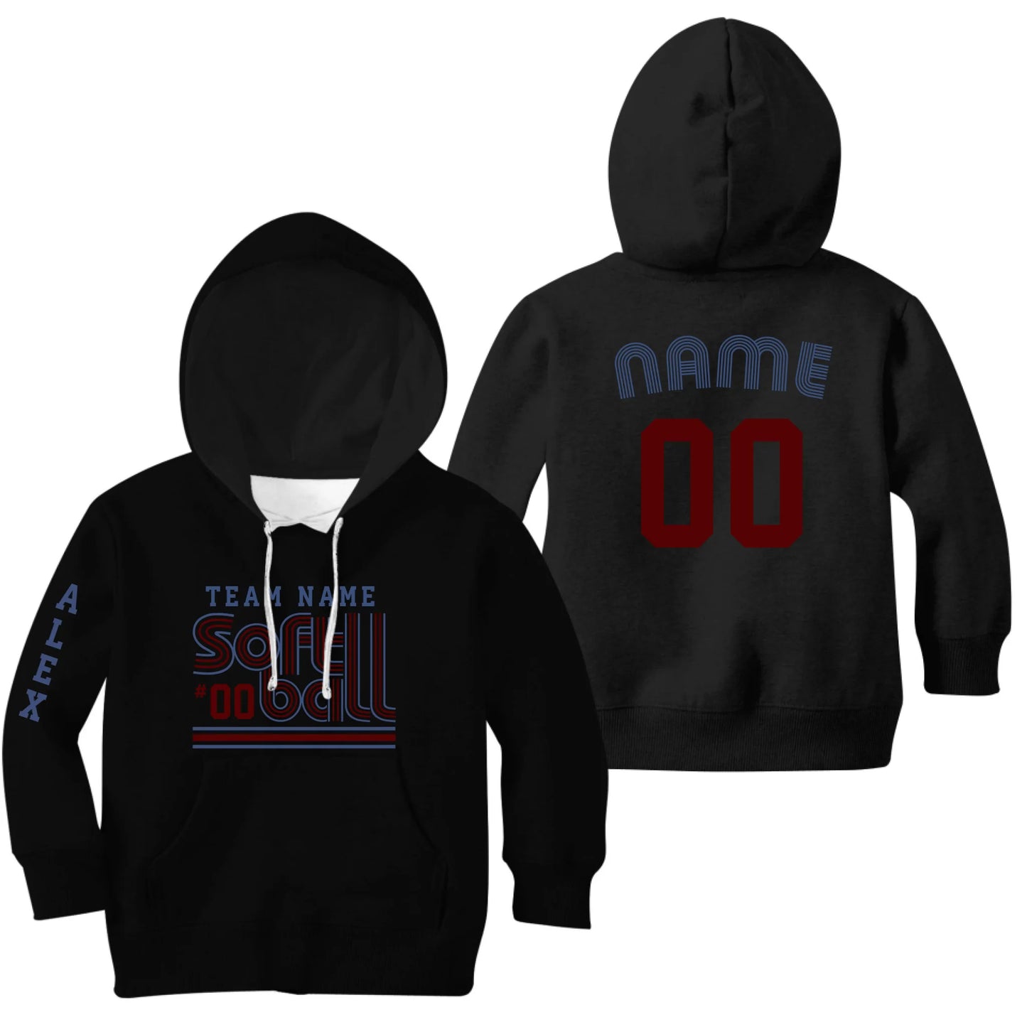 Kids Black Hoodie