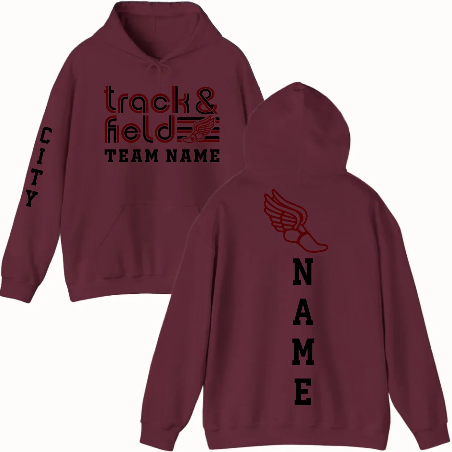 New Hoodie-Maroon
