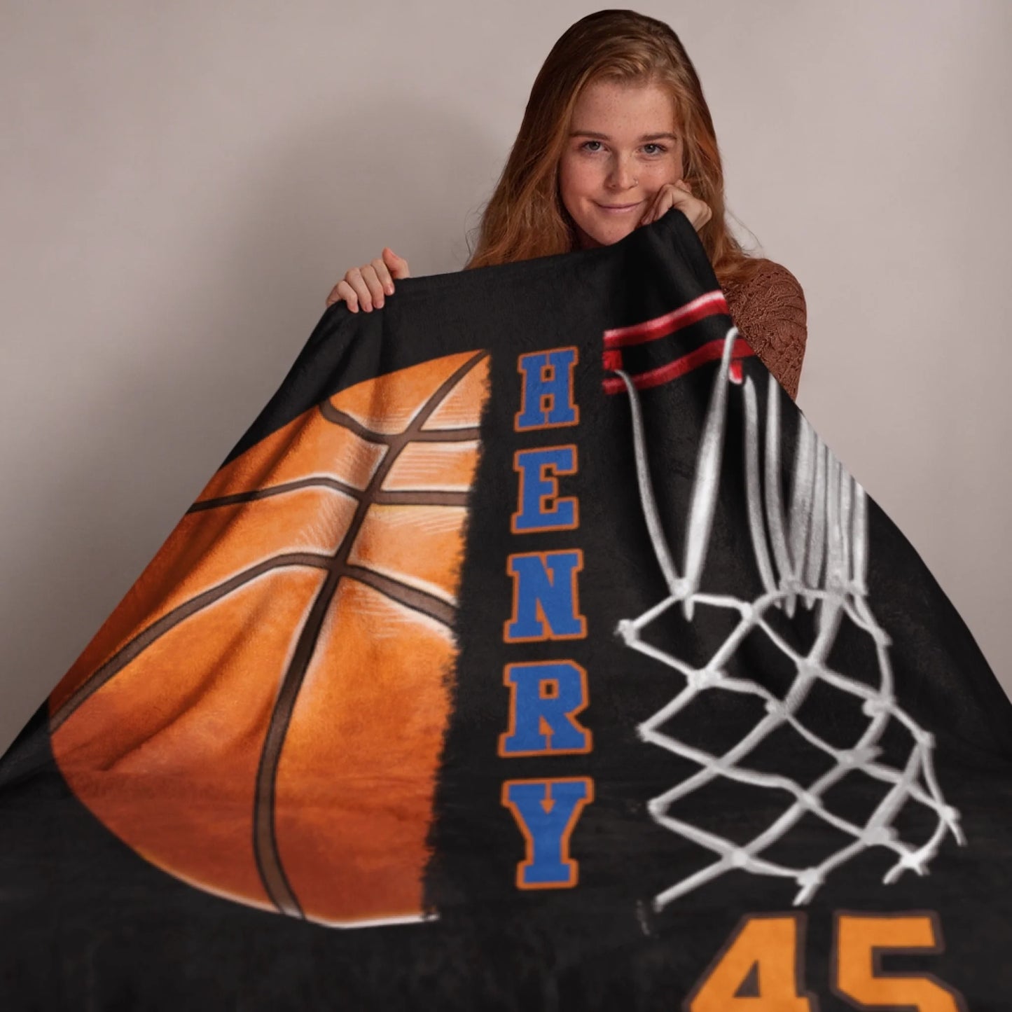 Personalized Cheer Team Blanket – Custom Name Senior Cheerleading Blanket_