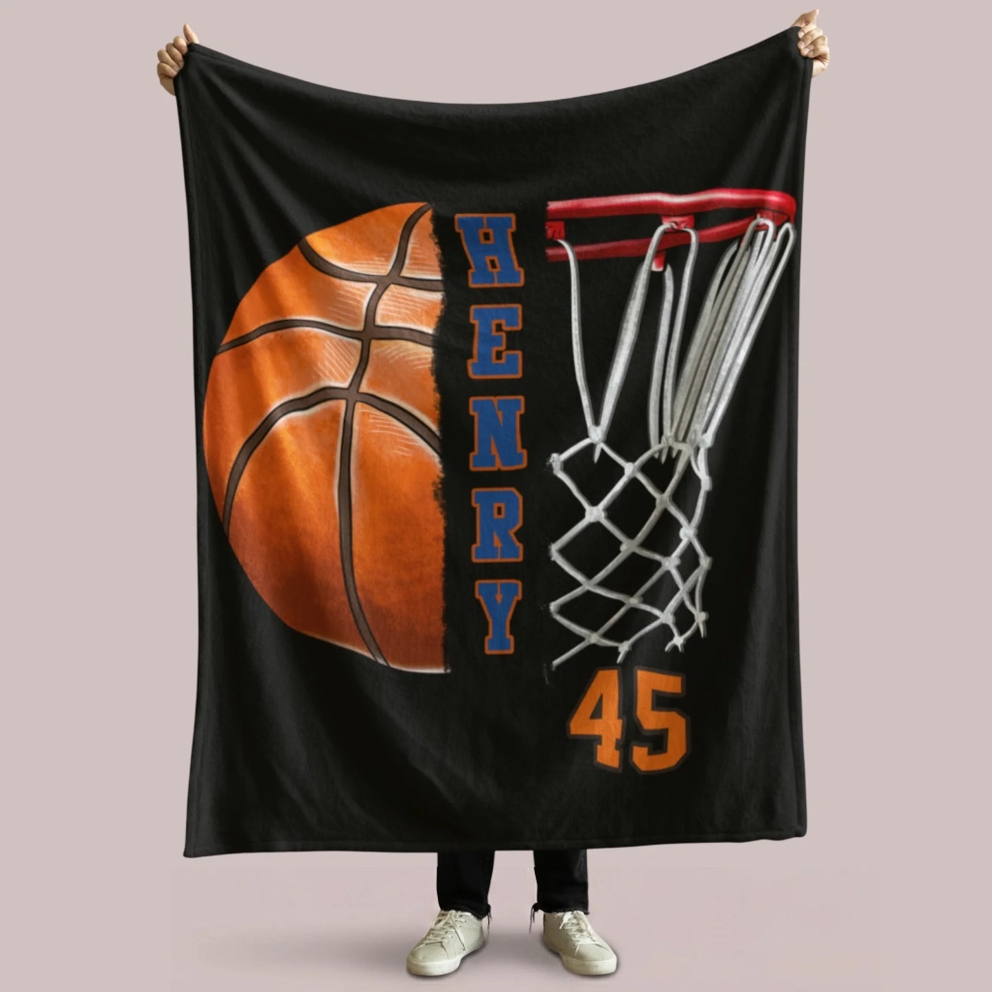 Personalized Cheer Team Blanket – Custom Name Senior Cheerleading Blanket3