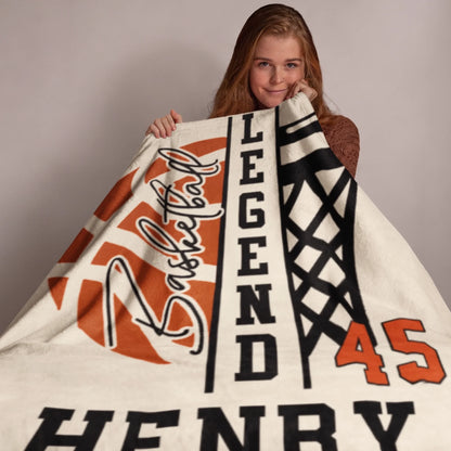 Personalized Cheer Team Blanket – Custom Name Senior Cheerleading Blanket_