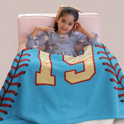 Personalized Cheer Team Blanket – Custom Name Senior Cheerleading Blanket-1