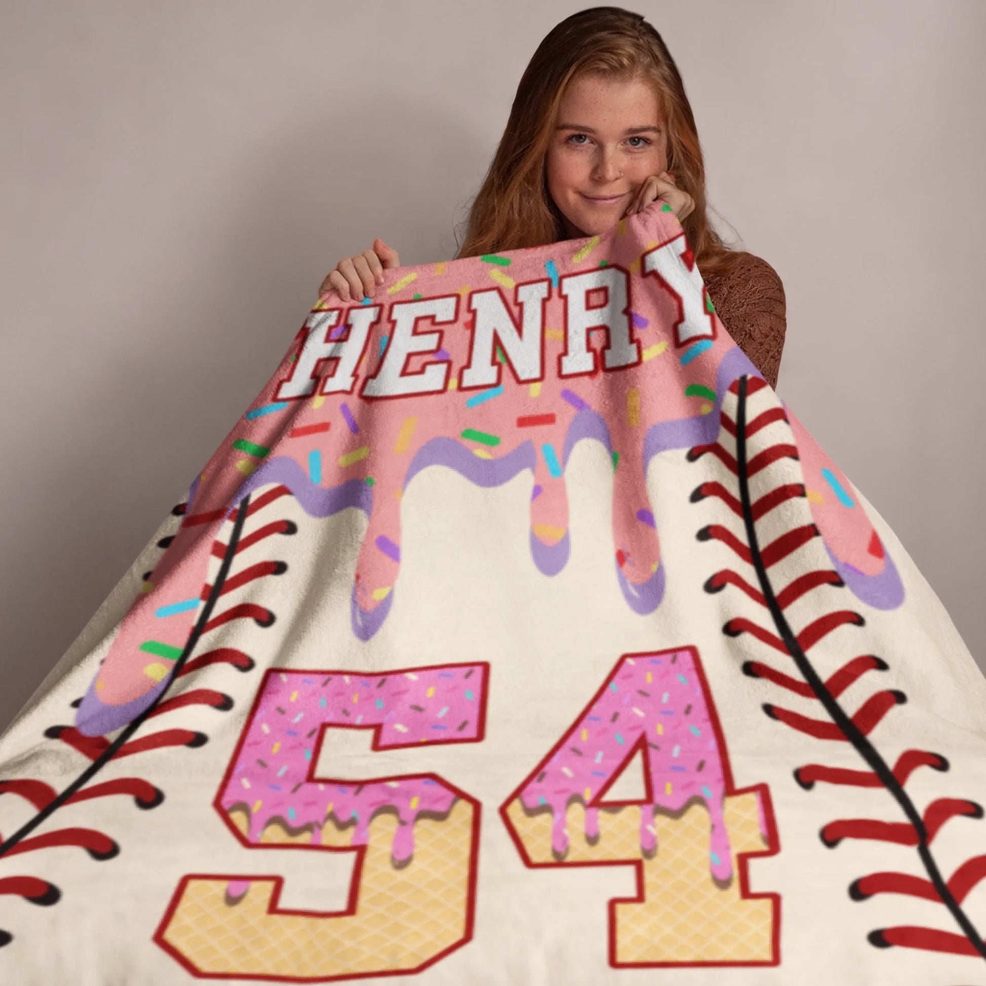 Personalized Cheer Team Blanket – Custom Name Senior Cheerleading Blanket_