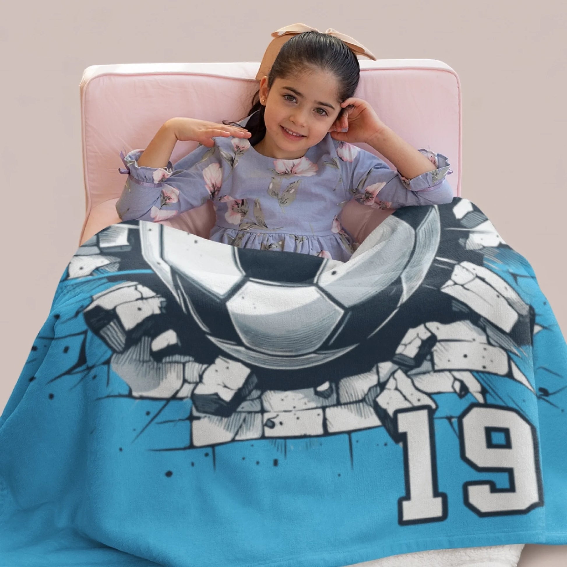 Personalized Cheer Team Blanket – Custom Name Senior Cheerleading Blanket-1