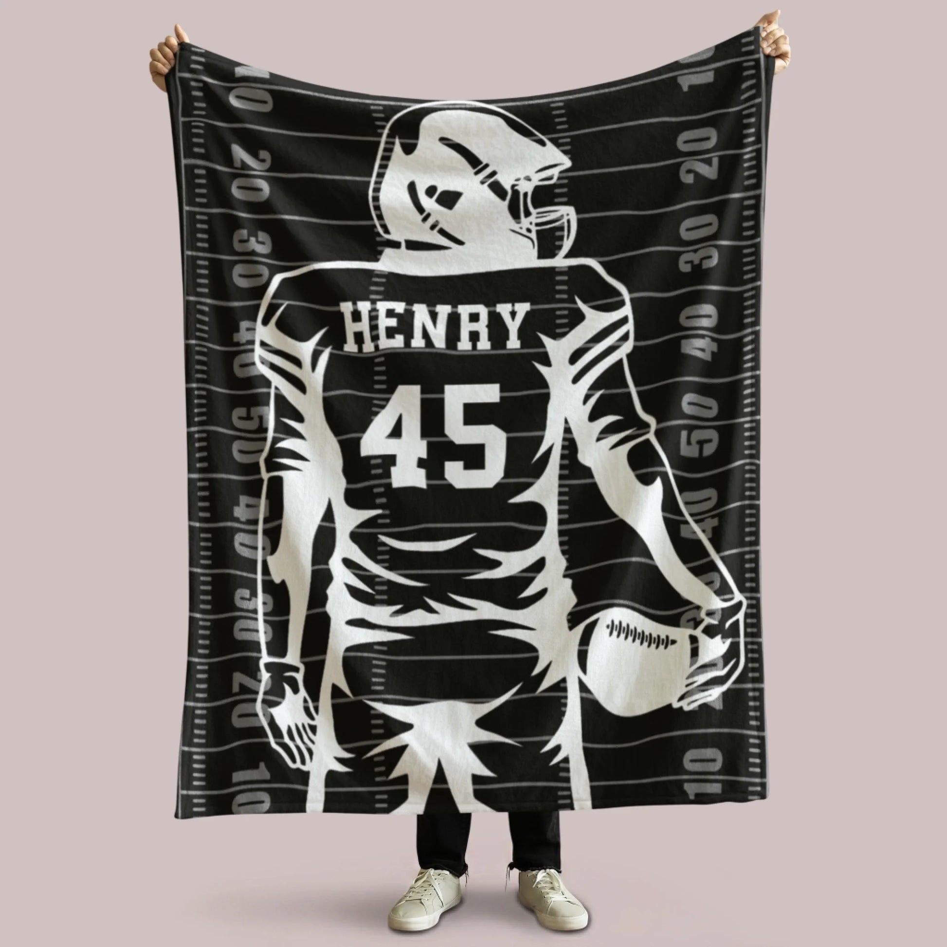 Personalized Cheer Team Blanket – Custom Name Senior Cheerleading Blanket3
