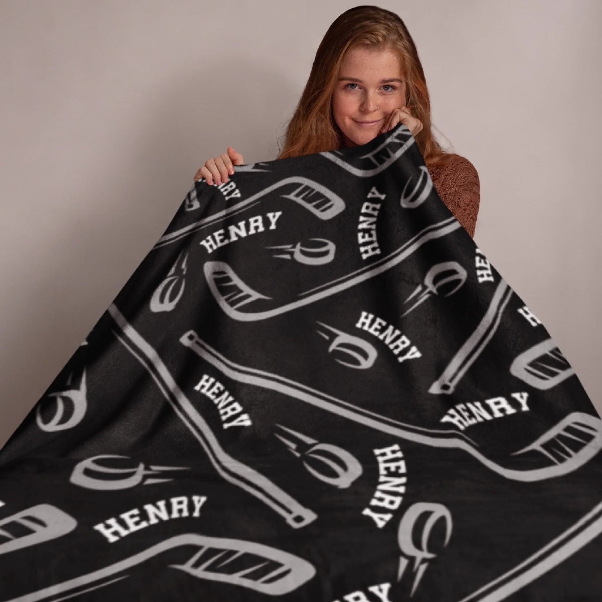 Personalized Cheer Team Blanket – Custom Name Senior Cheerleading Blanket_