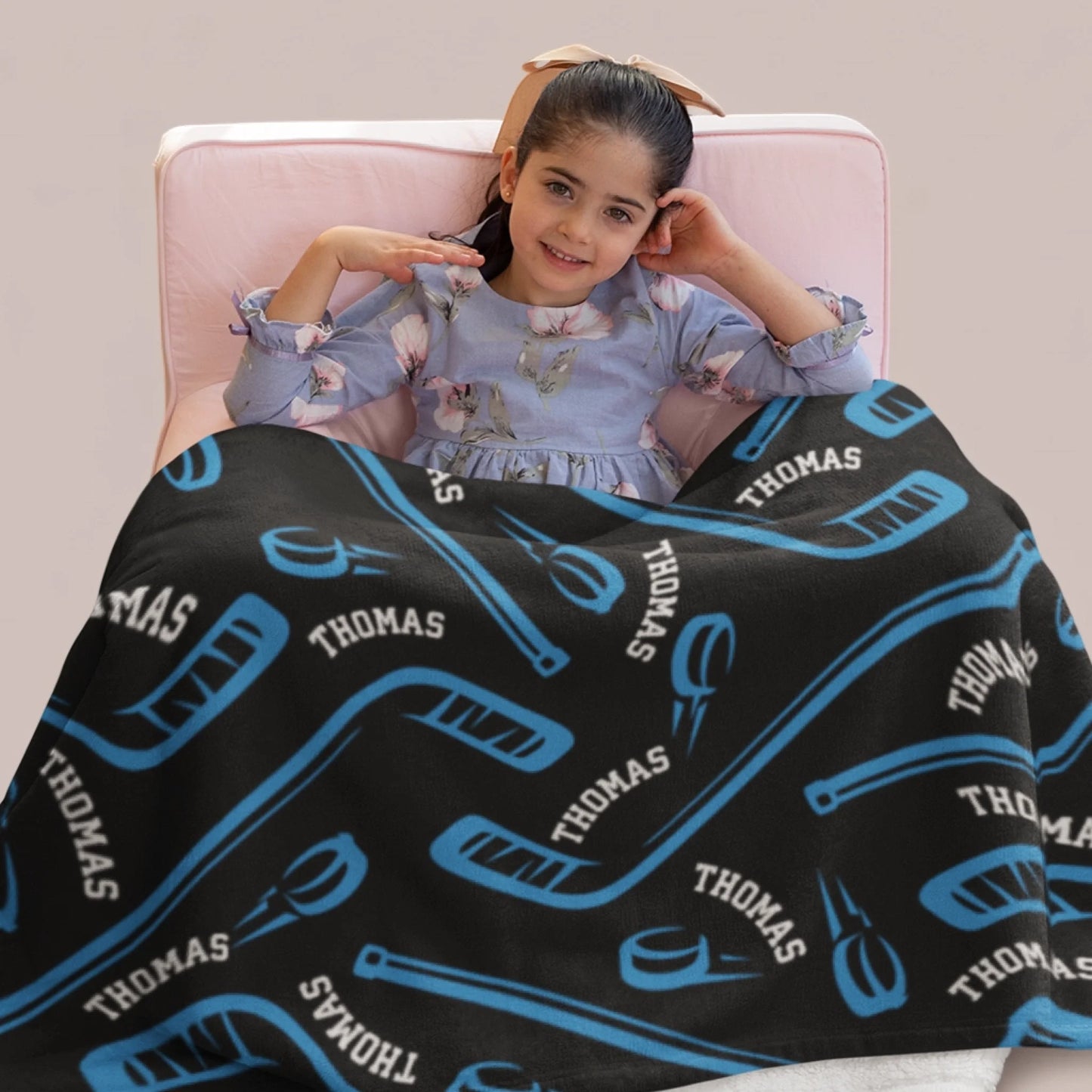 Personalized Cheer Team Blanket – Custom Name Senior Cheerleading Blanket-1