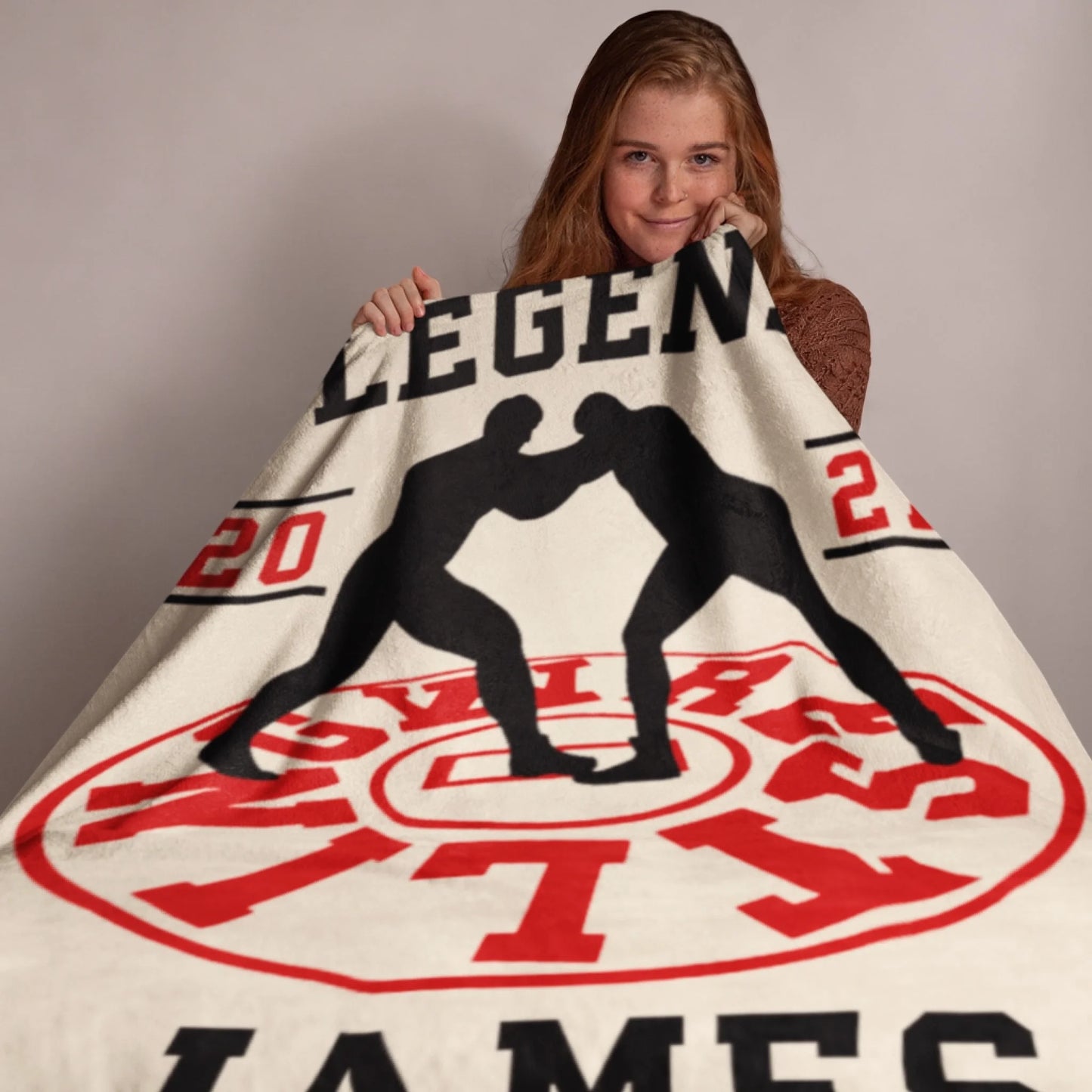Personalized Cheer Team Blanket – Custom Name Senior Cheerleading Blanket_