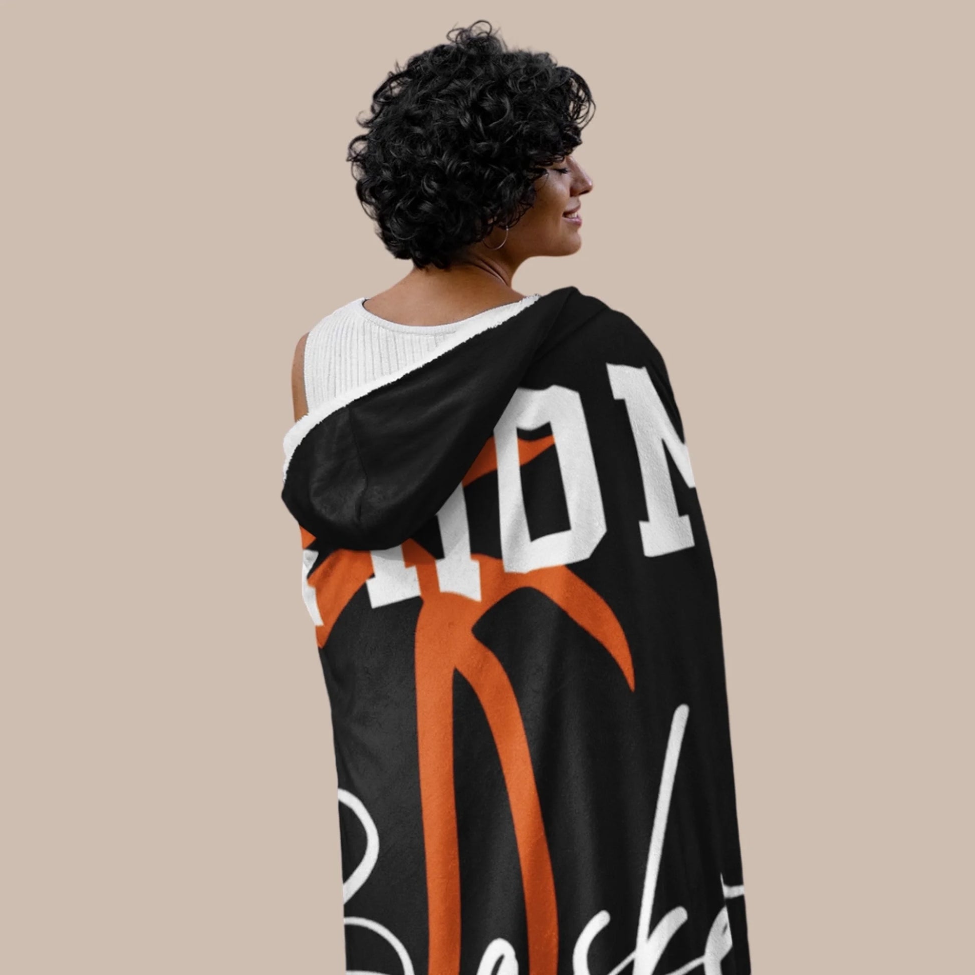 Personalized Basketball Hooded Blanket With Custom Name And Number-22