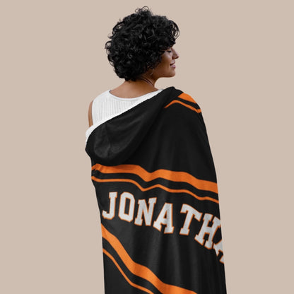 Personalized Basketball Hooded Blanket With Custom Name And Number-22