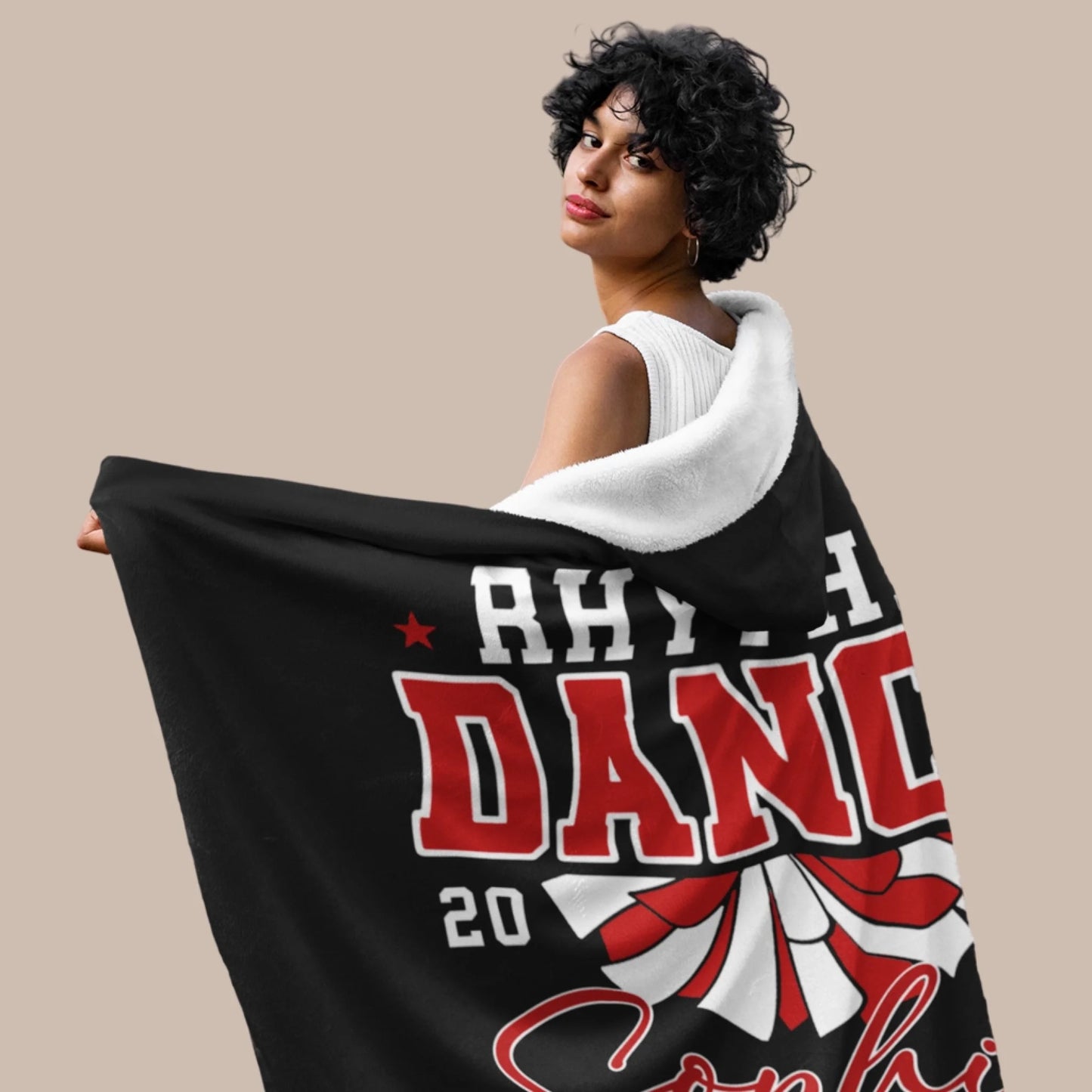 Personalized Basketball Hooded Blanket With Custom Name And Number_