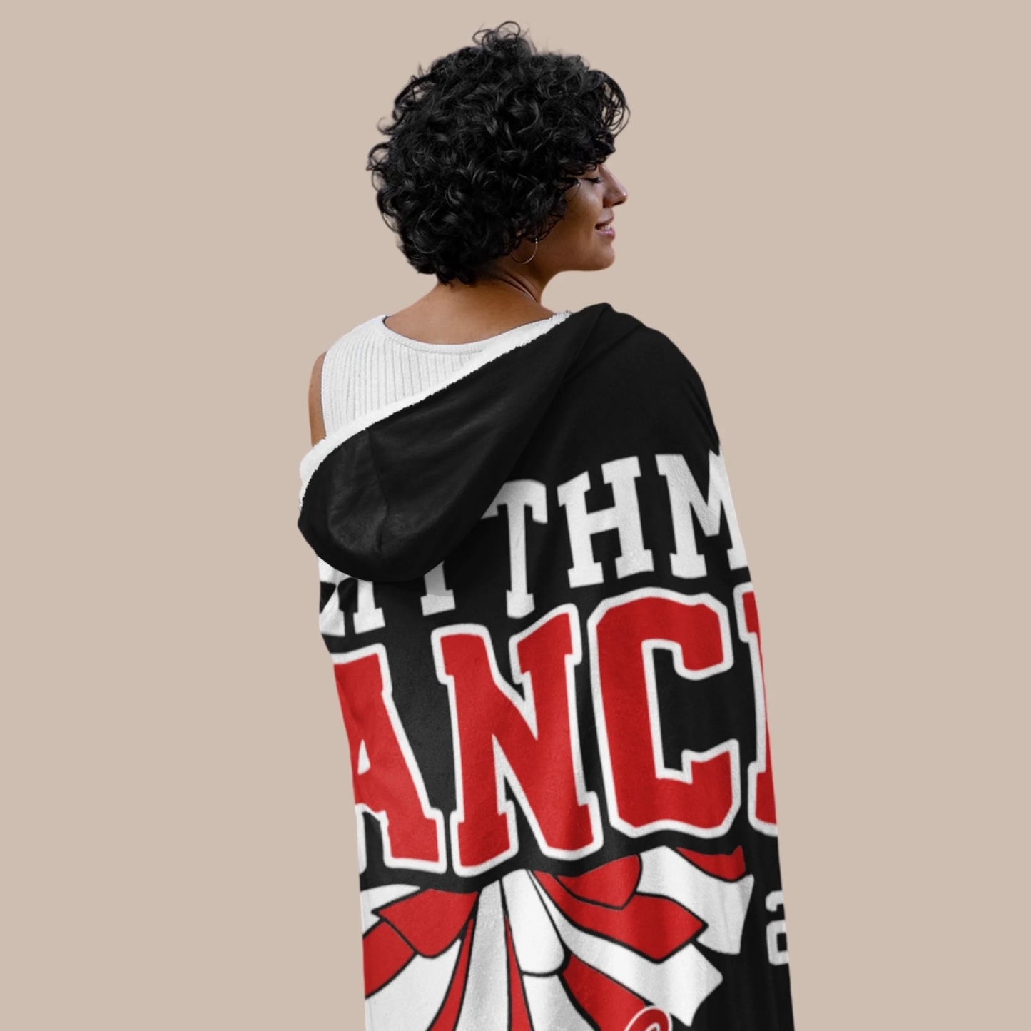 Personalized Basketball Hooded Blanket With Custom Name And Number-22