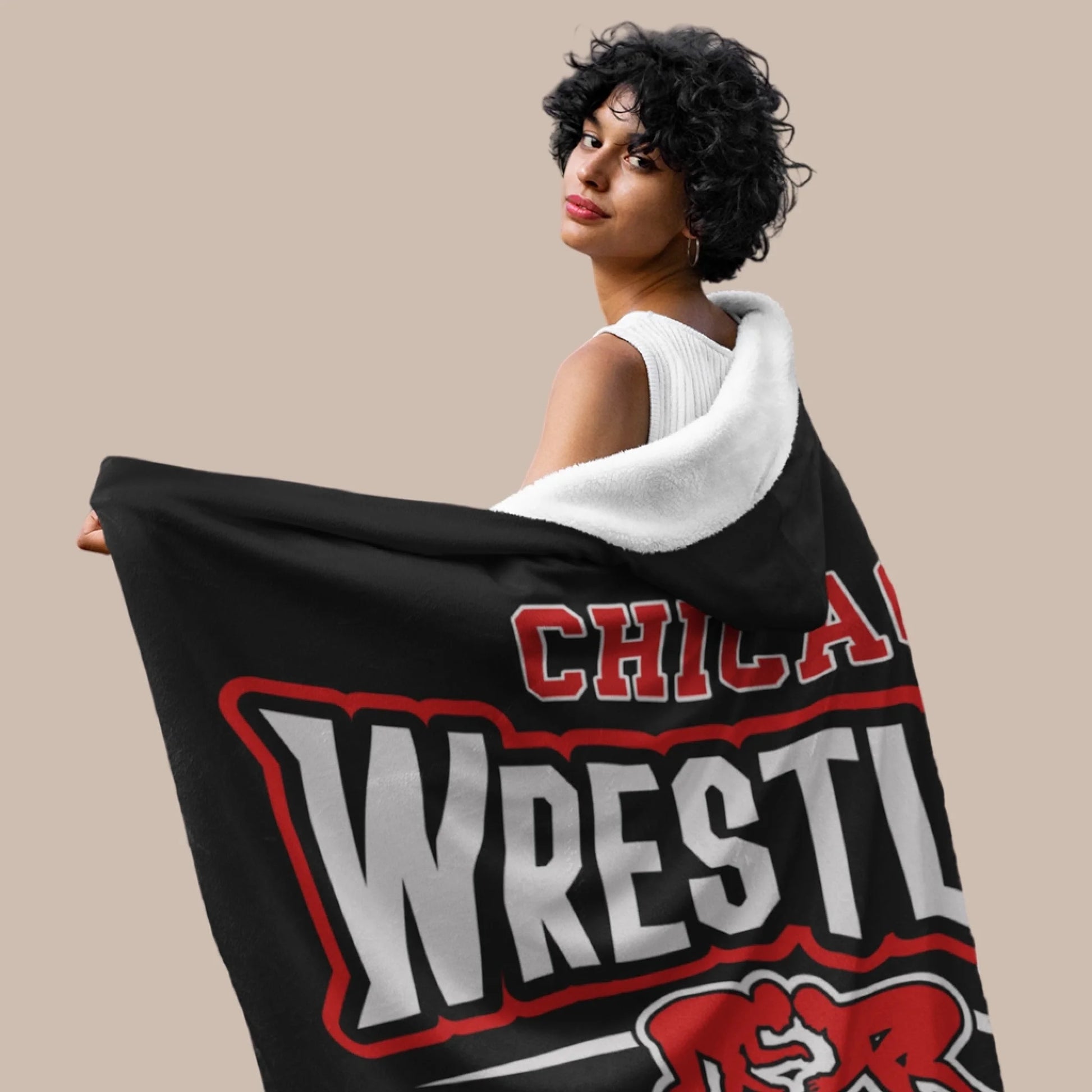 Personalized Basketball Hooded Blanket With Custom Name And Number_