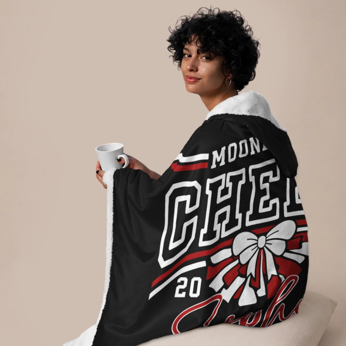 Personalized Basketball Hooded Blanket With Custom Name And Number-455