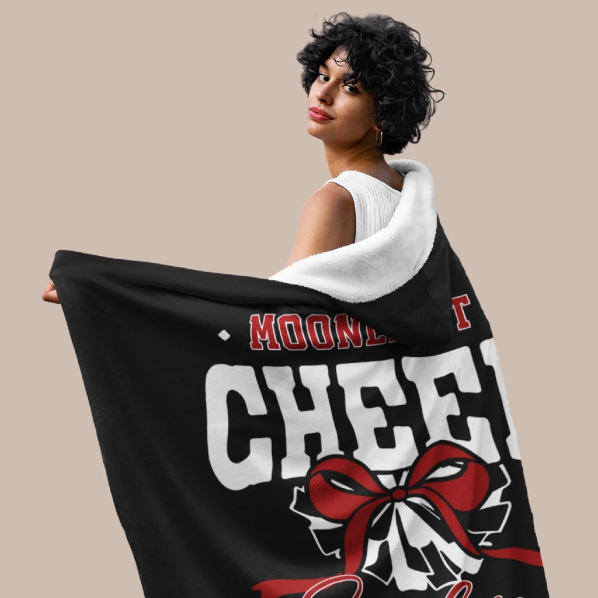 Personalized Basketball Hooded Blanket With Custom Name And Number_