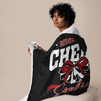 Personalized Basketball Hooded Blanket With Custom Name And Number-455