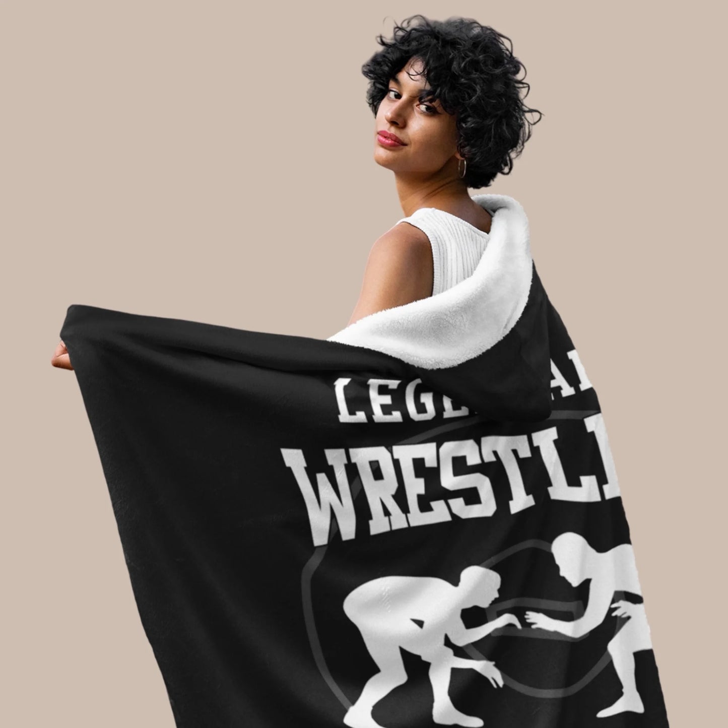 Personalized Basketball Hooded Blanket With Custom Name And Number_