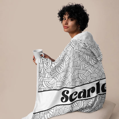 Personalized Basketball Hooded Blanket With Custom Name And Number-455