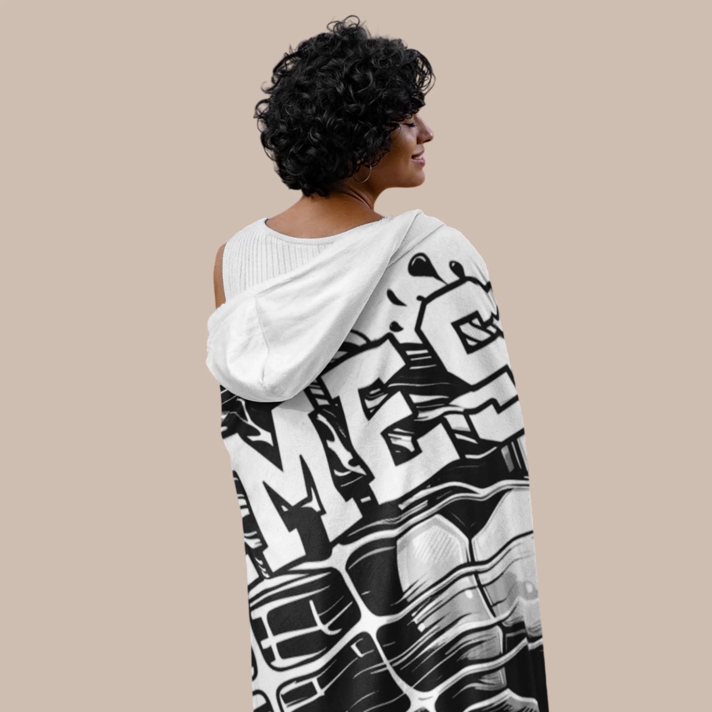 Personalized Basketball Hooded Blanket With Custom Name And Number-22