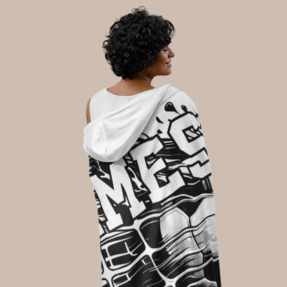 Personalized Basketball Hooded Blanket With Custom Name And Number-22