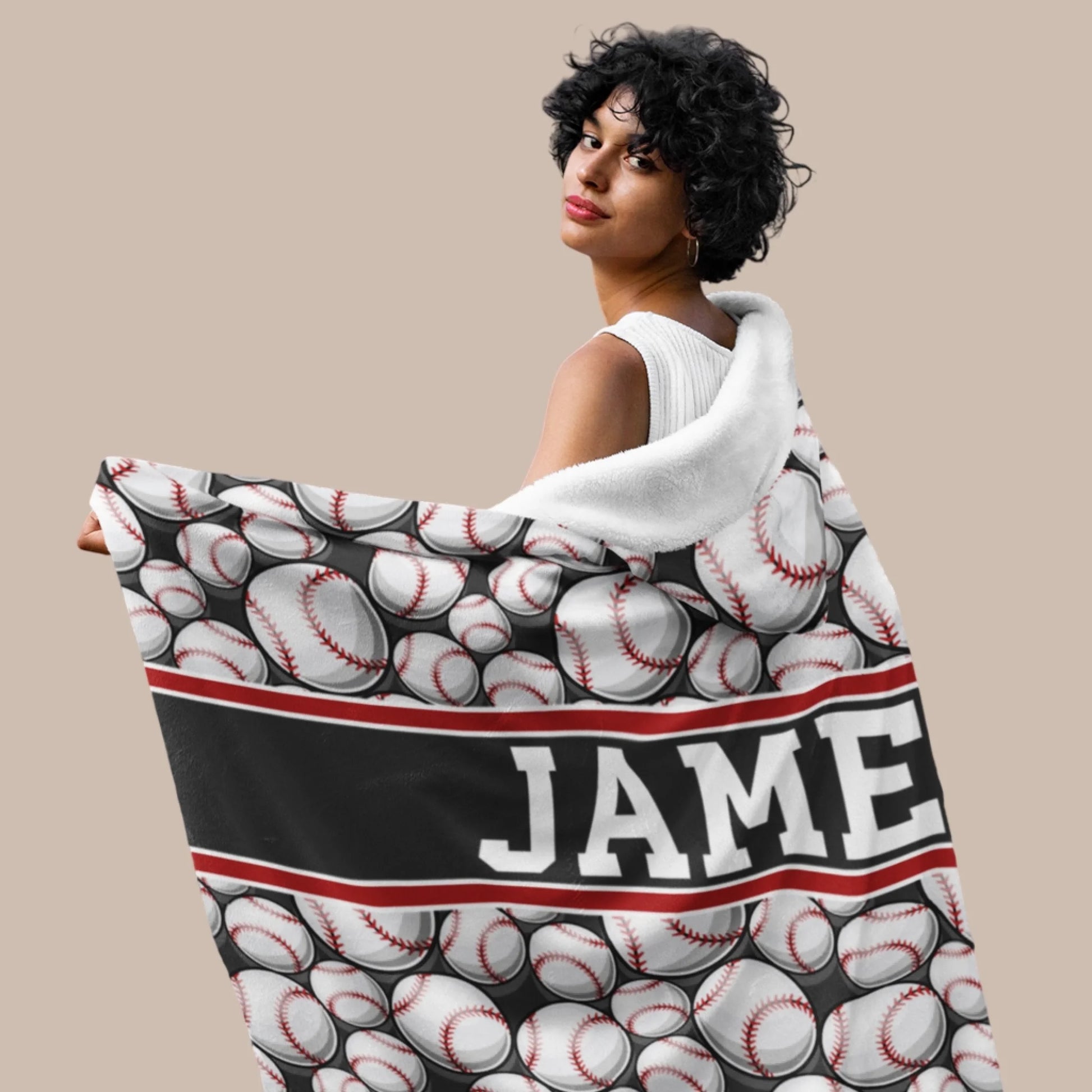 Personalized Basketball Hooded Blanket With Custom Name And Number_
