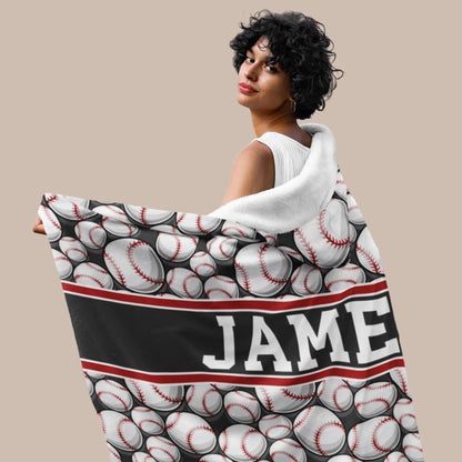 Personalized Basketball Hooded Blanket With Custom Name And Number_