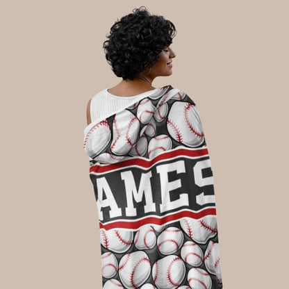 Personalized Basketball Hooded Blanket With Custom Name And Number-22