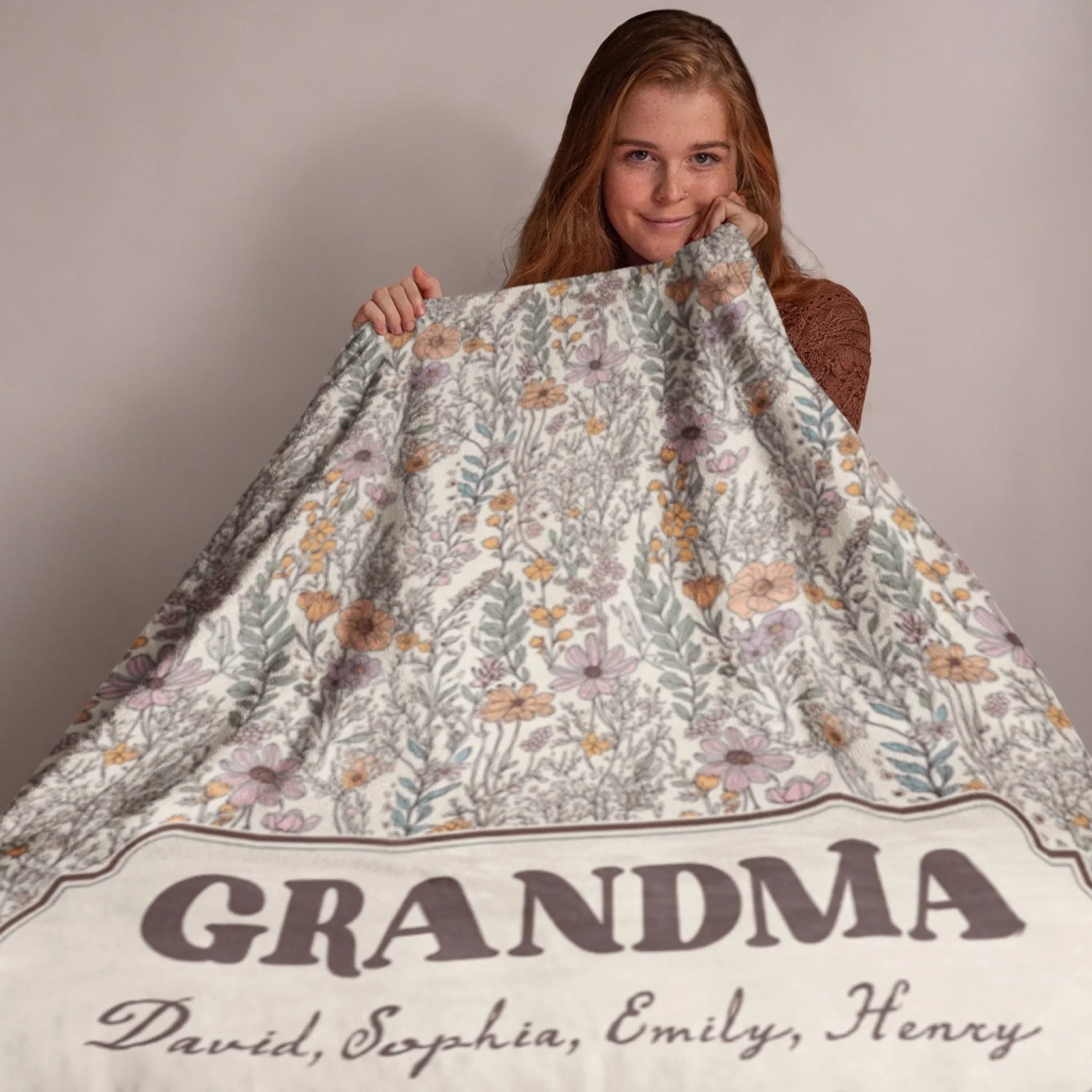 Personalized Cheer Team Blanket – Custom Name Senior Cheerleading Blanket_