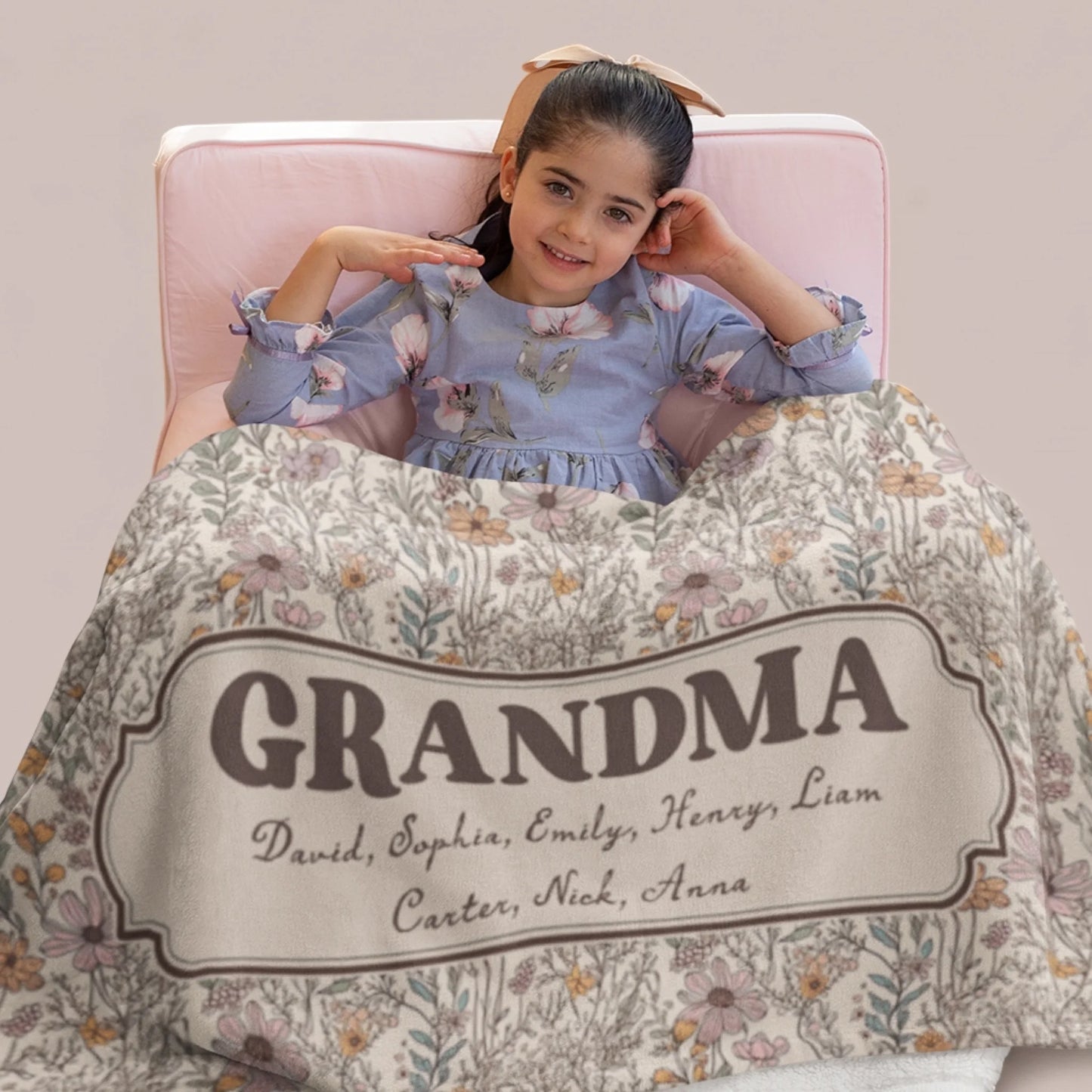 Personalized Cheer Team Blanket – Custom Name Senior Cheerleading Blanket-1