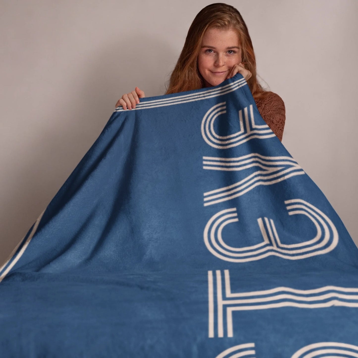 Personalized Cheer Team Blanket – Custom Name Senior Cheerleading Blanket_