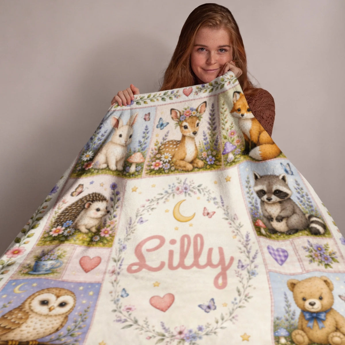 Personalized Cheer Team Blanket – Custom Name Senior Cheerleading Blanket_