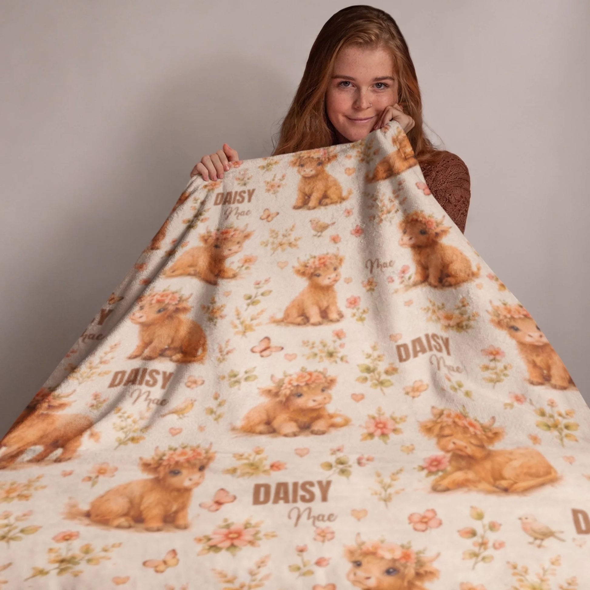 Personalized Cheer Team Blanket – Custom Name Senior Cheerleading Blanket_