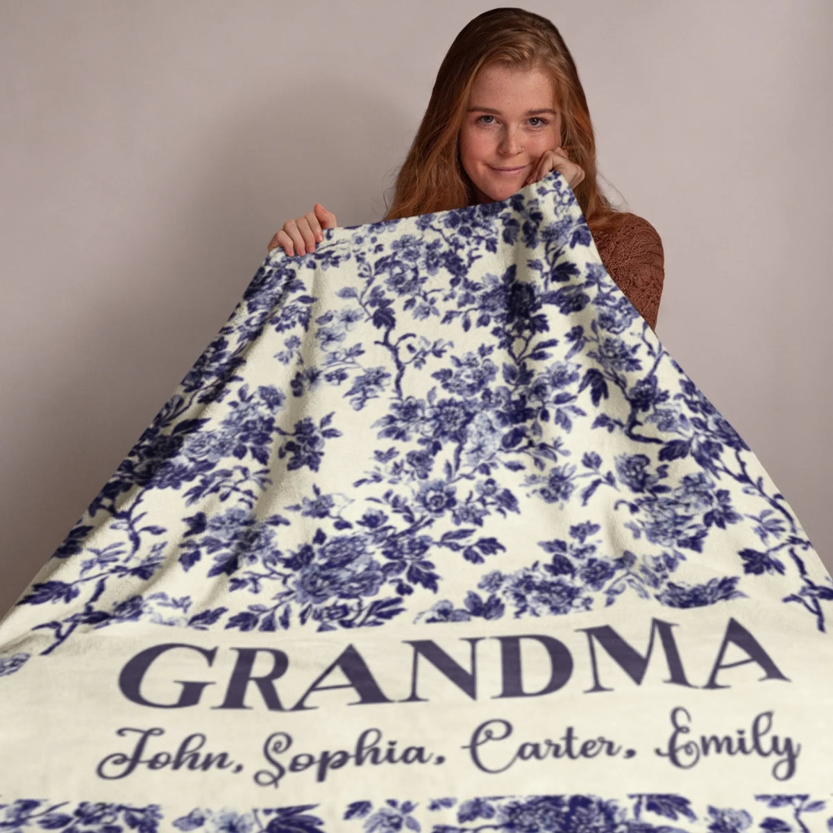 Personalized Cheer Team Blanket – Custom Name Senior Cheerleading Blanket_