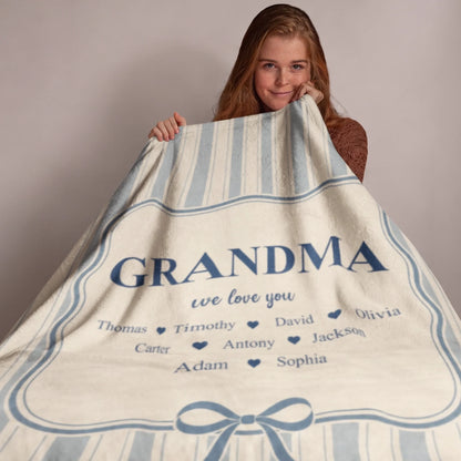 Personalized Cheer Team Blanket – Custom Name Senior Cheerleading Blanket_