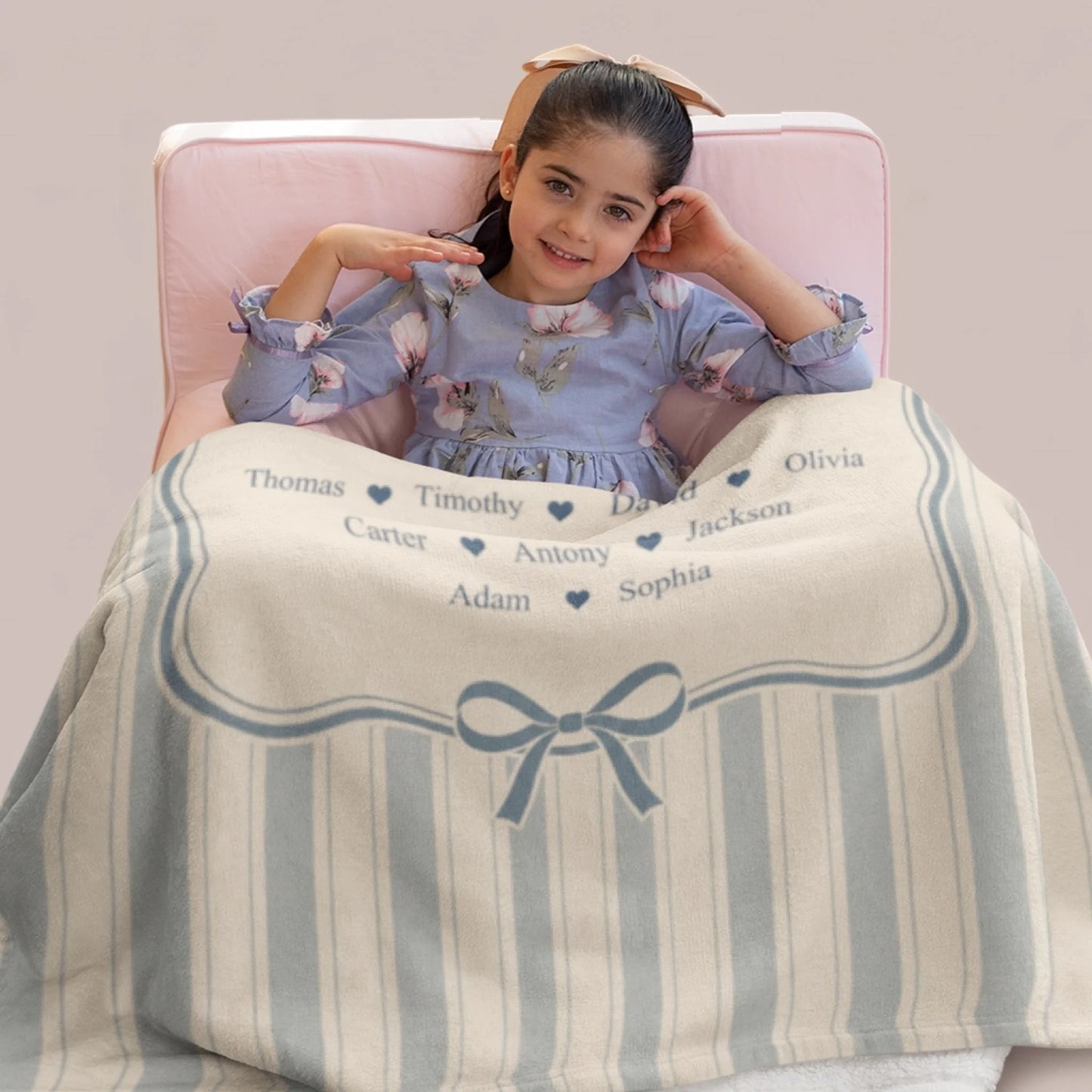 Personalized Cheer Team Blanket – Custom Name Senior Cheerleading Blanket-1