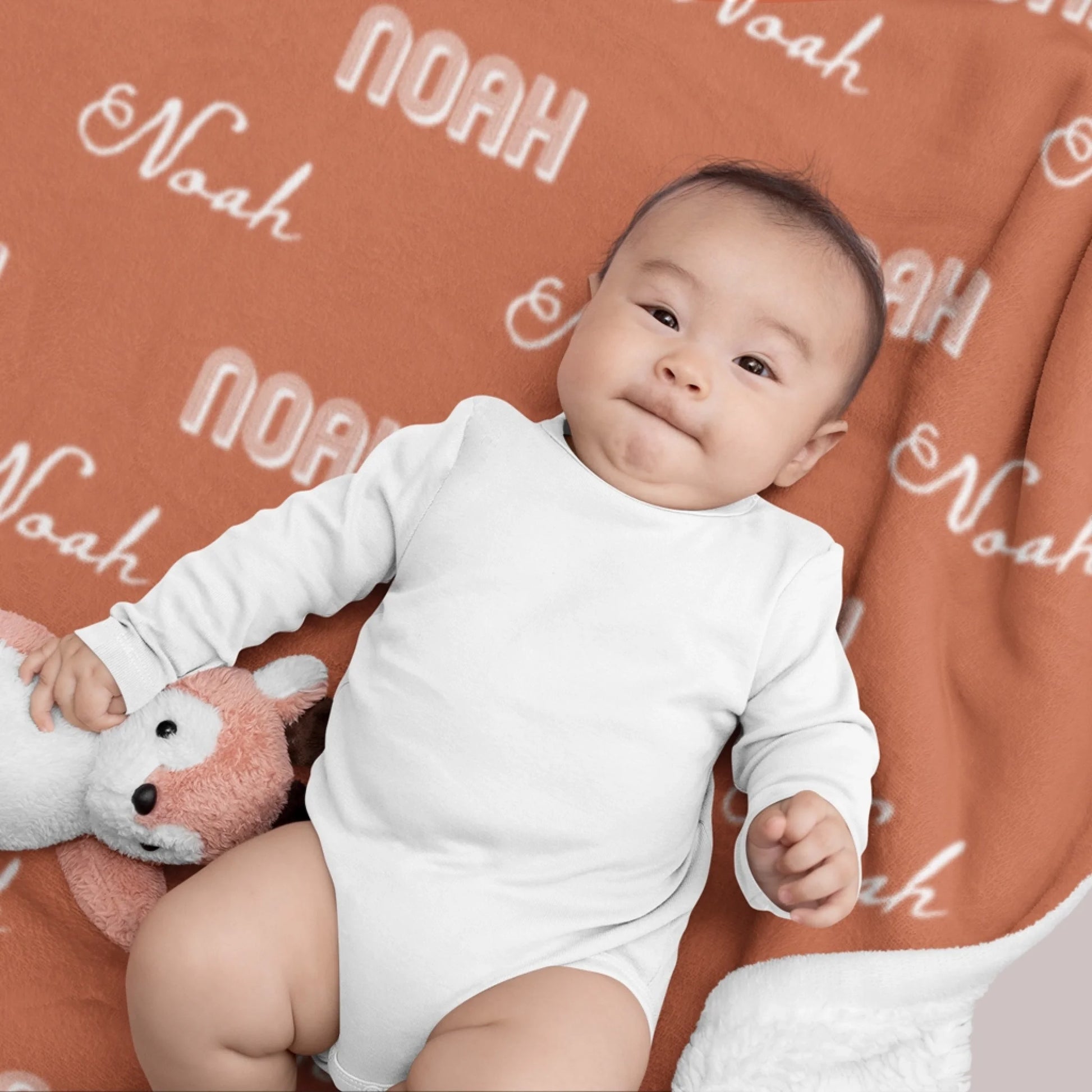 Personalized Baby Kid Fleece Blanket With Cutsom Namerrr
