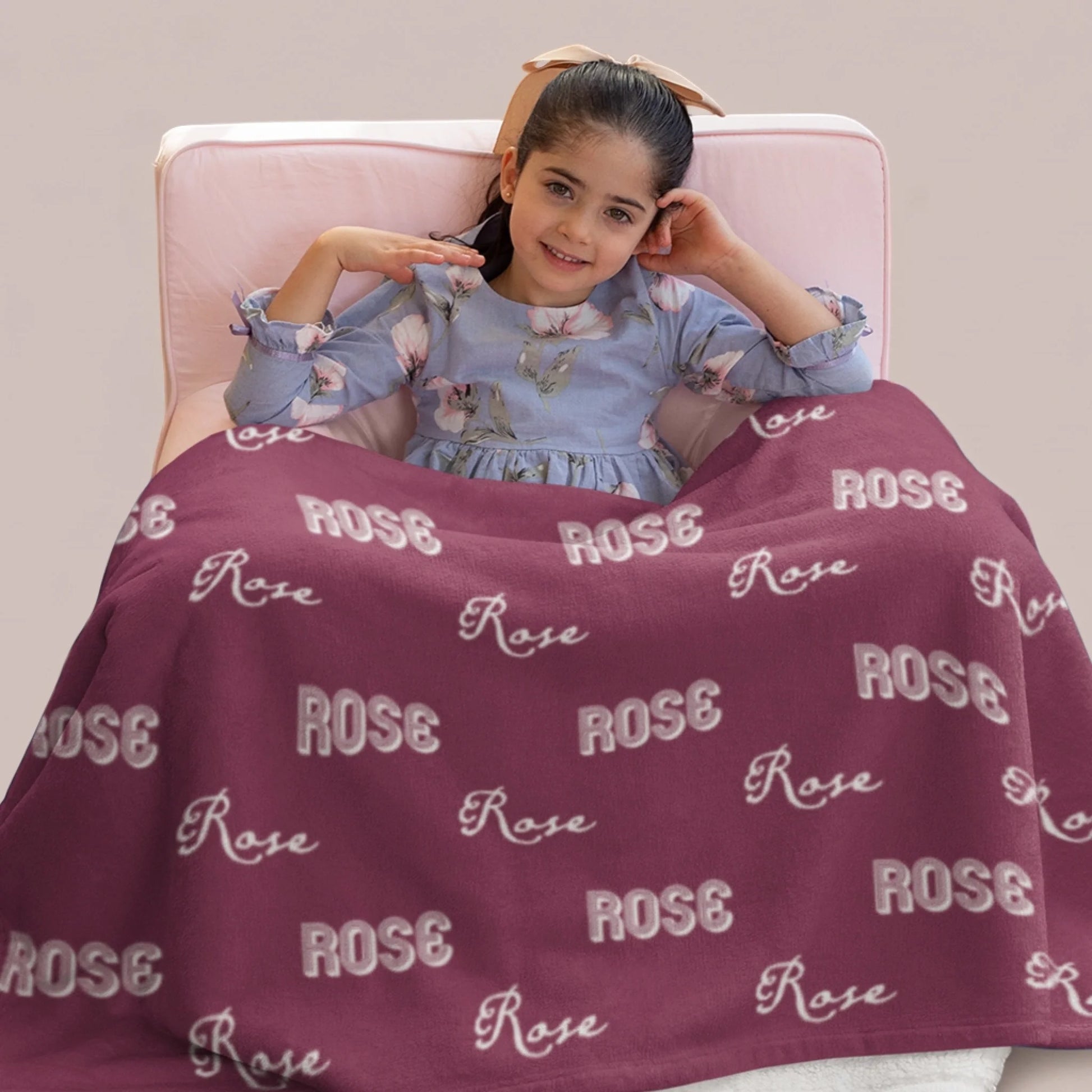Personalized Cheer Team Blanket – Custom Name Senior Cheerleading Blanket-1