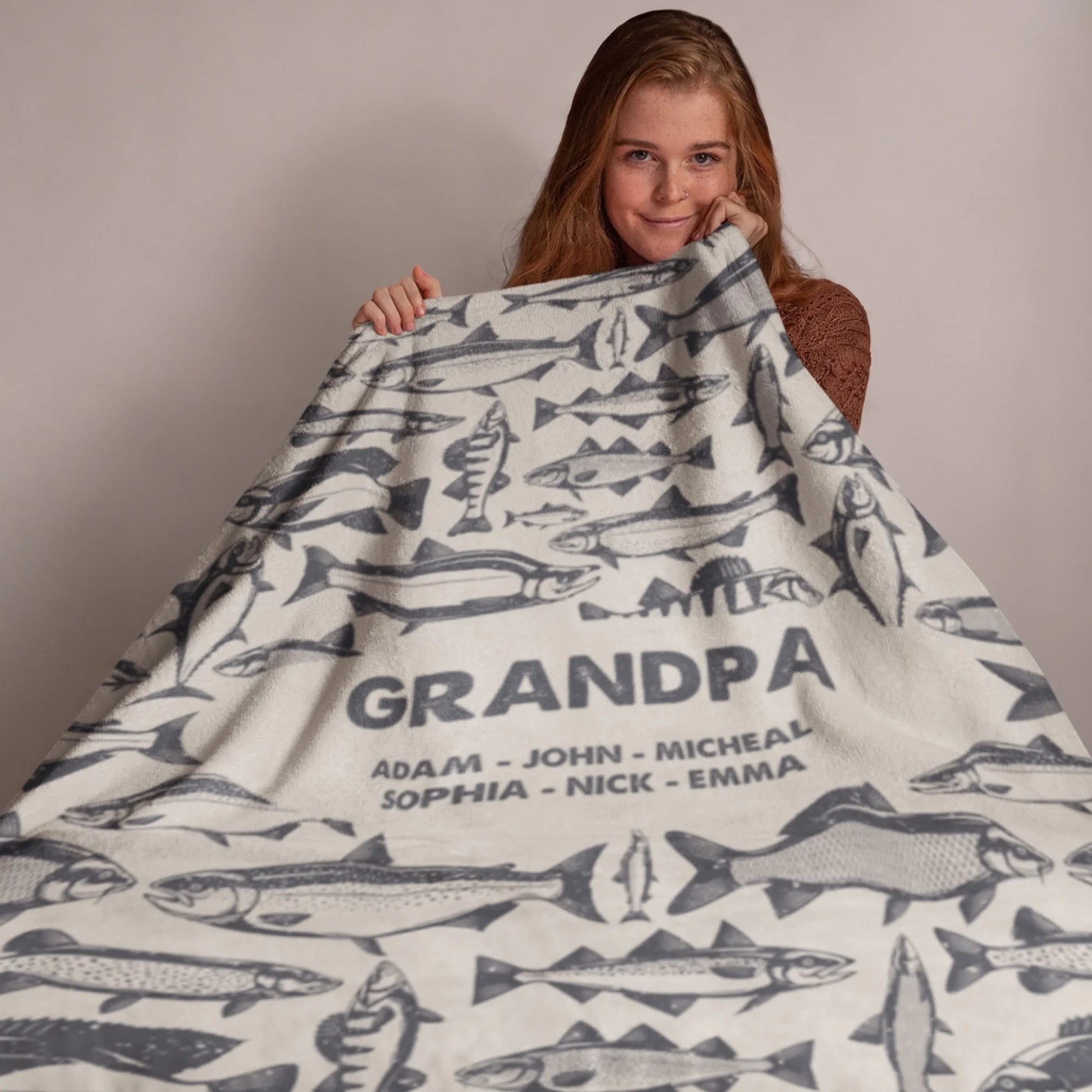 Personalized Cheer Team Blanket – Custom Name Senior Cheerleading Blanket_