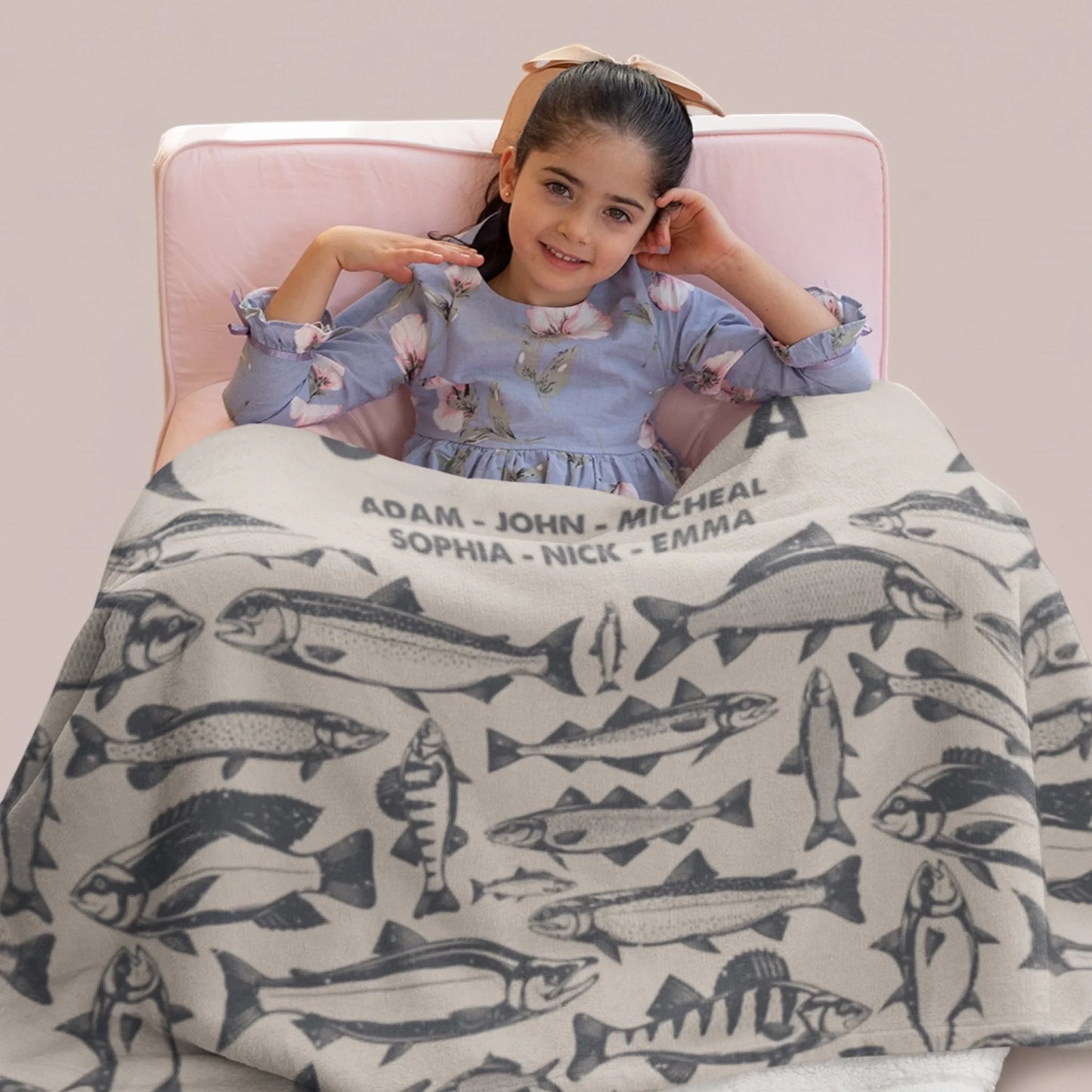 Personalized Cheer Team Blanket – Custom Name Senior Cheerleading Blanket-1